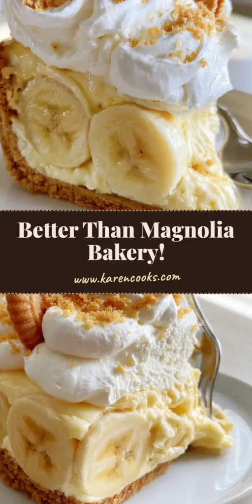 A clean, tall slice of banana pudding cheesecake with fresh banana slices and a Chessmen cookie crown. (banana pudding cheesecake)