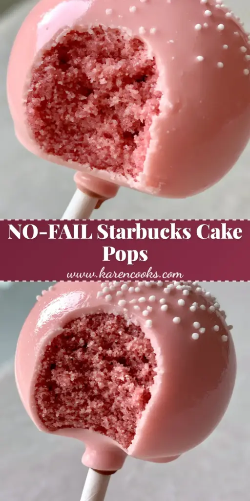 The Ultimate Fudgy Starbucks-Style Cake Pop Recipe: A Professional Guide to Glossy Pink Perfection 4 A stack of glossy pink cake pops with white nonpareils on a light grey stone background. (Cake Pop Recipe)