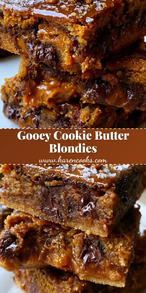 A stack of thick, gooey chocolate chip cookie butter bars on white parchment paper showing a fudgy center and dark chocolate chips.