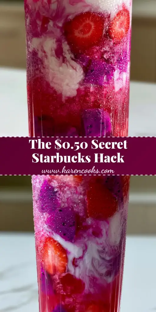 Homemade Drink Recipes: Vibrant Magenta Hibiscus and Coconut Cream Refresher 4 A tall ribbed glass with layered magenta hibiscus tea, coconut milk swirls, and fresh fruit for homemade drink recipes.