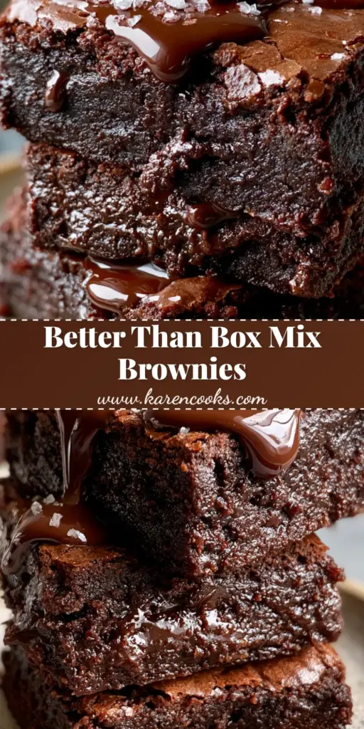 Homemade Brownies Recipe: The Ultimate Fudgy Masterpiece with a Paper-Thin Crinkle Crust 4 A stack of thick fudgy brownies with a shiny crinkle top and melted chocolate pools on a rustic plate. (homemade brownies recipe)