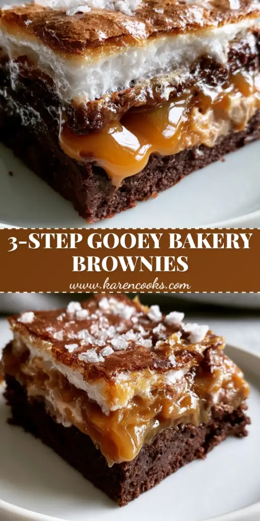 Milky Way Brownies with Oozing Caramel and Crackly Tops 4 A stack of sliced Milky Way Brownies showing the dense fudge layers and oozing caramel centers with a crackly top. (Milky Way Brownies)