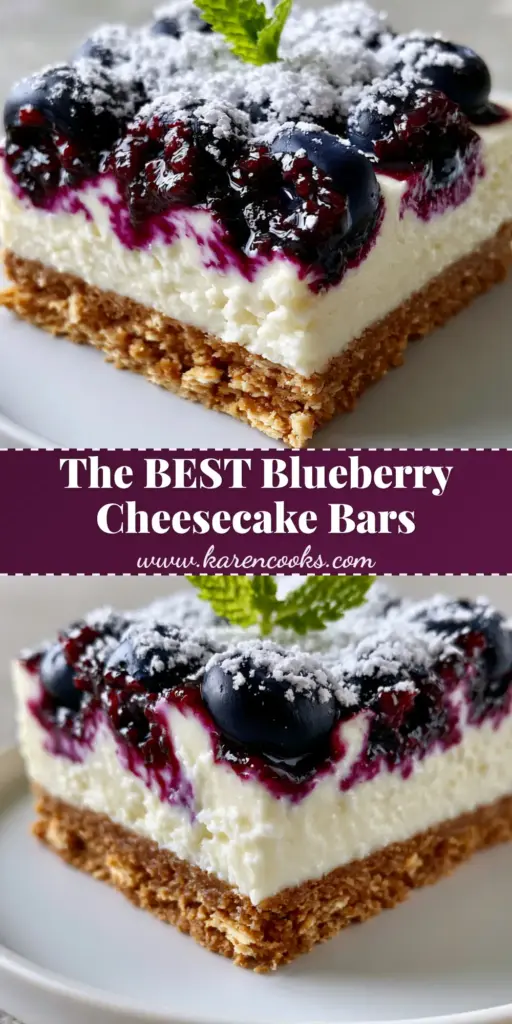 A thick slice of Blueberry Cream Cheese Bars with a deep purple swirl and whole blueberries on a white plate. (Blueberry Cream Cheese Bars)