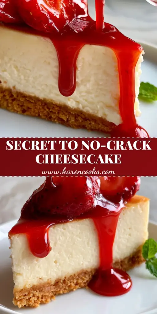 New York style cheesecake with Glossy Strawberry Reduction and Macerated Berries 4 A tall, thick slice of New York style cheesecake with a glossy strawberry drizzle and fresh berries. (New York style cheesecake)