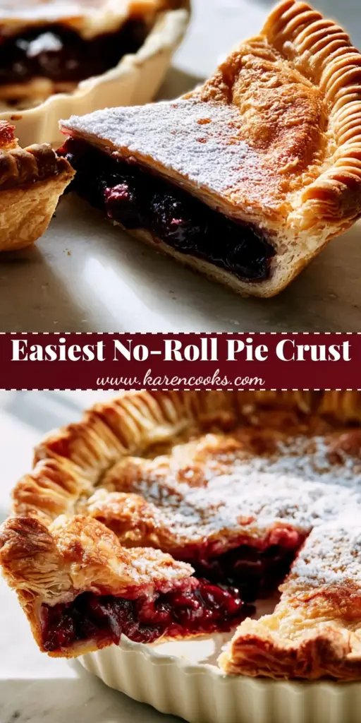 Easy Pie Recipes: The Ultimate Glossy Deep-Red Cherry Pie 4 A close-up shot of a freshly baked cherry pie in a fluted ceramic dish, featuring easy pie recipes for home cooks.