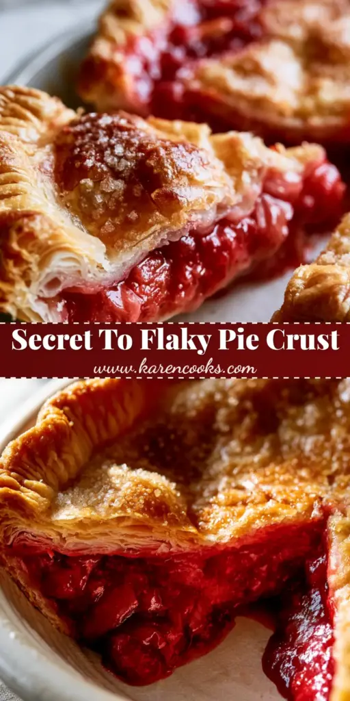 A close-up of a golden-brown strawberry rhubarb pie with coarse sugar crystals and a thick glossy filling. (pie recipes)