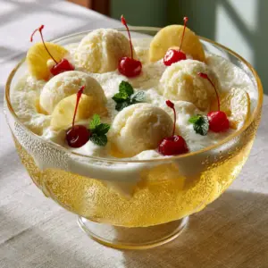 Close up of effervescent bubbles and frothy cream foam in a Baptist Church Party Punch bowl.