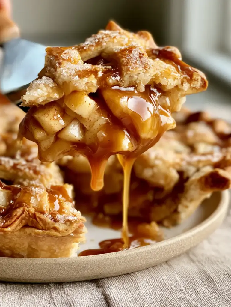 Detailed view of the golden-brown flaky lattice crust textured with glistening sugar crystals.