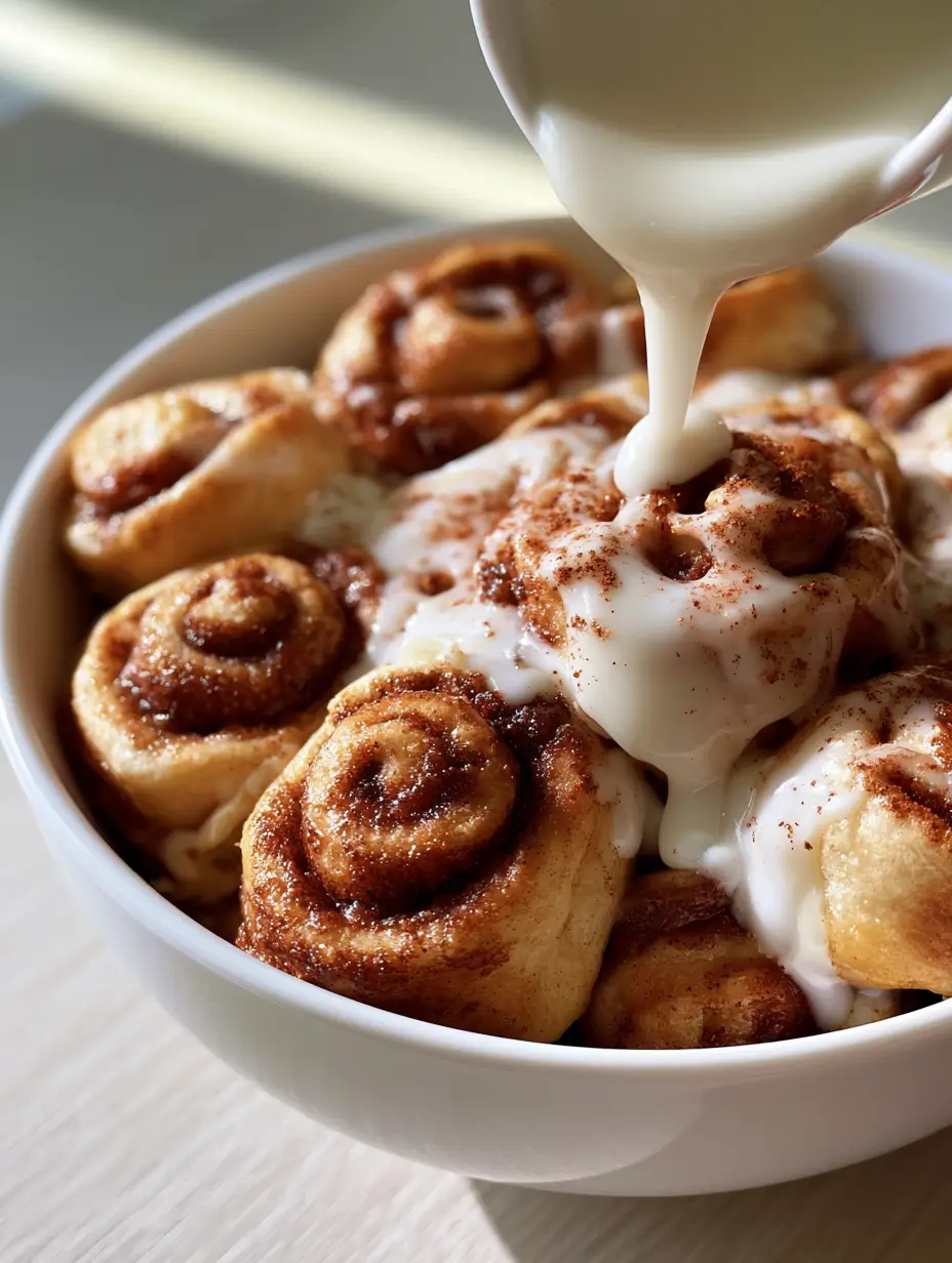 Cinnamon roll bites: The Ultimate Pillowy Breakfast Treat 3 Close-up of golden-brown Cinnamon roll bites showing dark cinnamon-sugar spirals and thick glaze.